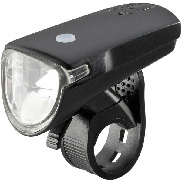 Axa KOPLAMP GREENLINE 35 USB ZW Zwart