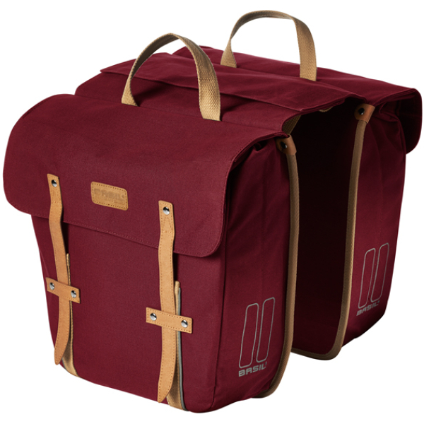 Basil TAS BAS PORTLAND SLIMFIT DUBBEL ROOD 29L Dark Red