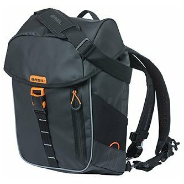 Basil RUGTAS BAS MILES DAYPACK ZW/OR Black Orange